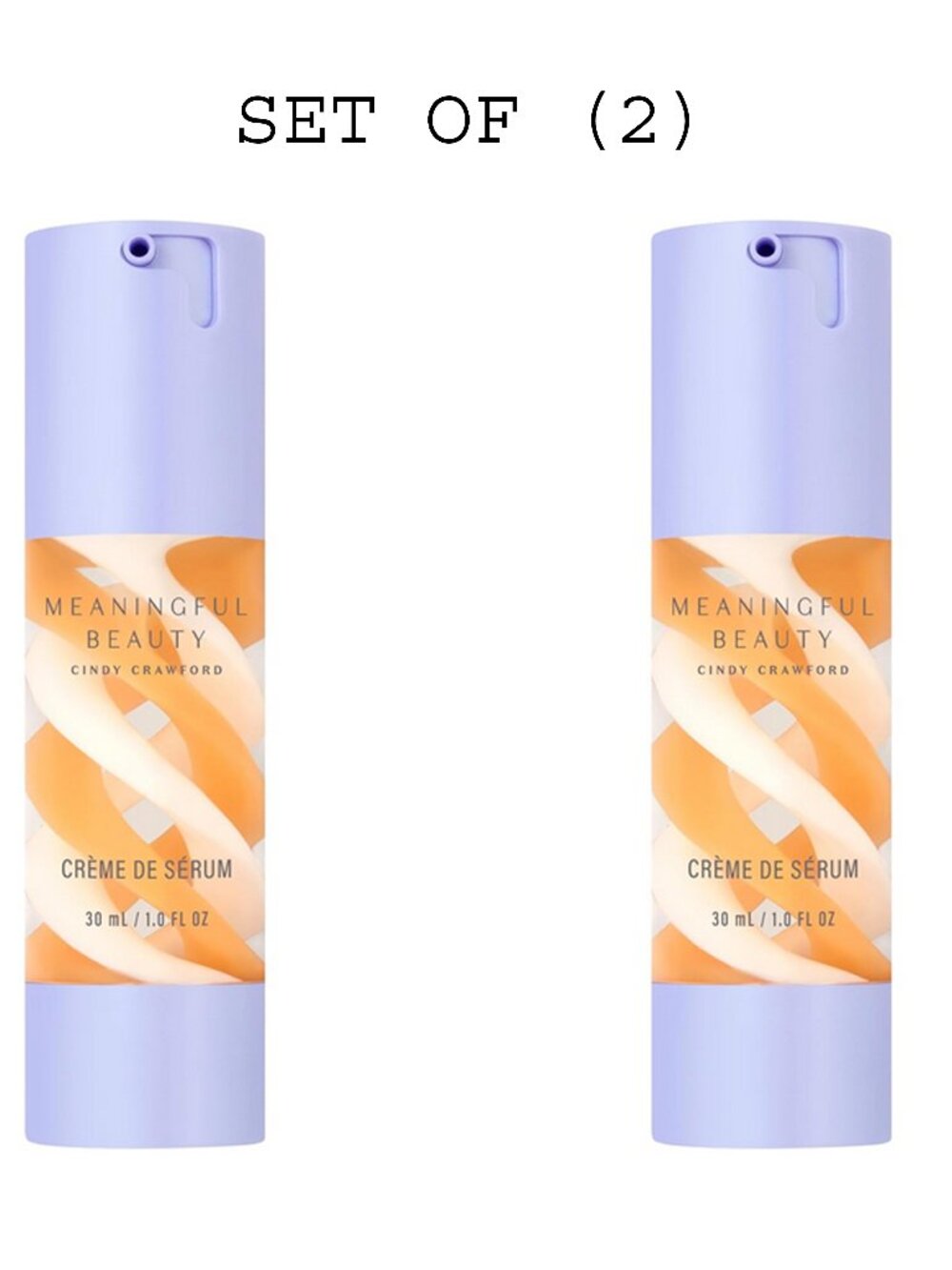 Meaningful Beauty Crème De Serum Facial Moisturizer Serum 2 Pack - 1 Fl Oz Each